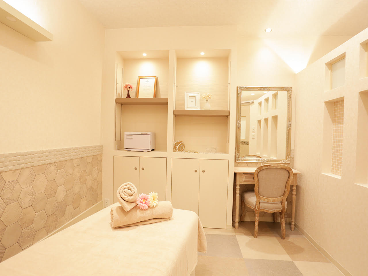 前橋市 エステサロン Esthetic Salon Cherir(シェリール)の施術ルーム